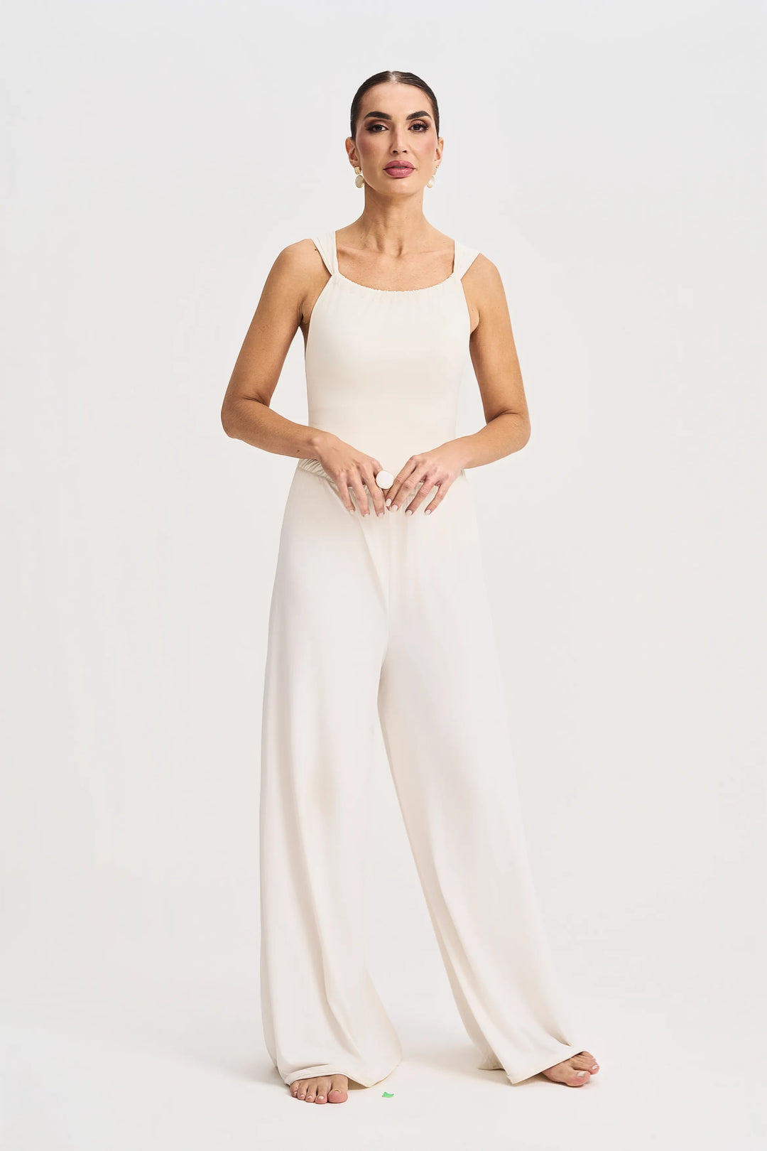 Calça Ample E-Cru