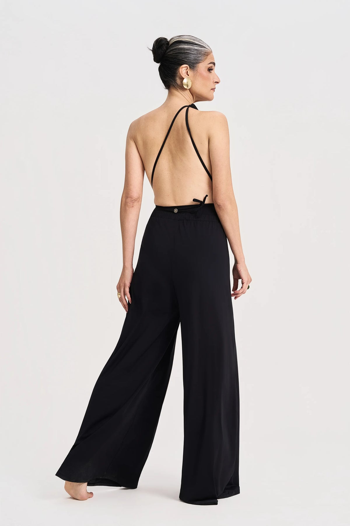 Calça ample preta